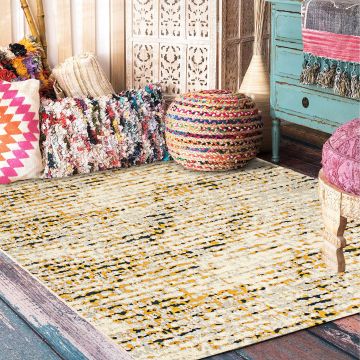 Rugsville Christia Multi Graphic Modern Carpet 5'3" x 7'7"