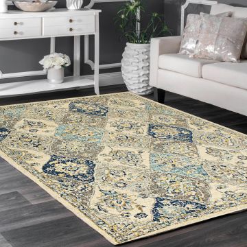 Rugsville Charlotte Transitional Multi Floral Persian Carpet 5'3" x 7'8"