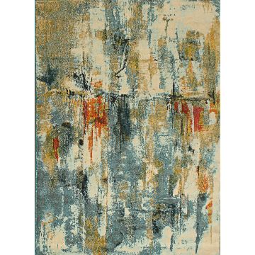 Rugsville Charline Multi Abstract Modern Carpet 5'3" x 7'9"