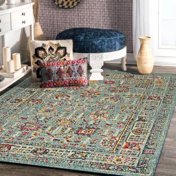 Rugsville Chantal gray Oriental Modern Carpet 5'3" x 7'7"