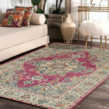 Rugsville Bria Oriental Pink Persian Carpet 5'3" x 7'9"
