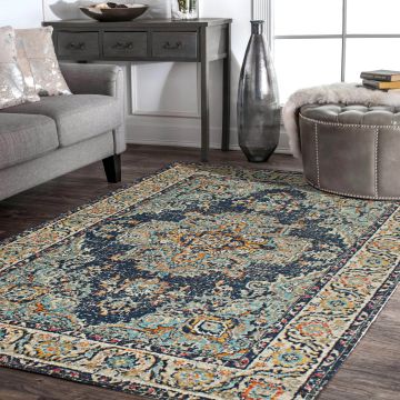 Rugsville Kailee Oriental Blue Persian Carpet 5'3" x 7'8"