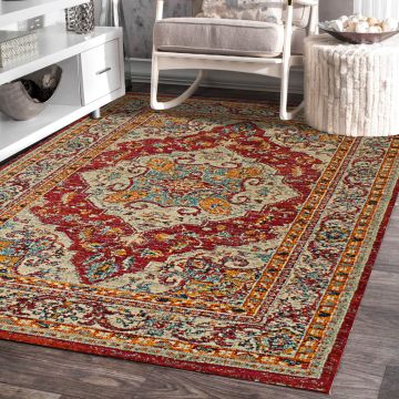 Rugsville Clare Oriental Beige Persian Carpet 5'3" x 7'8"