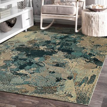 Rugsville Jessie Abstract Multi Modern Carpet 5'2" x 7'9"