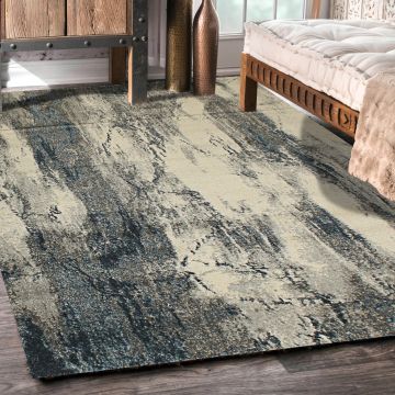 Rugsville Amelie Abstract Gray Modern Carpet 5'3" x 7'6"