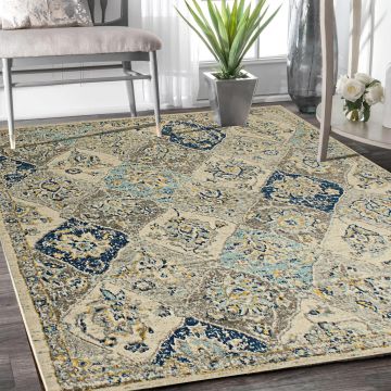 Rugsville Lailah Transitional Multi Floral Persian Carpet 5'3" x 7'1"