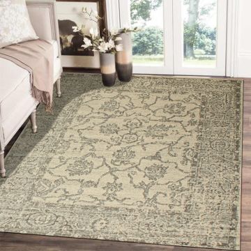 Rugsville Heather Floral Gray Persian Carpet 5'3" x 7'9"