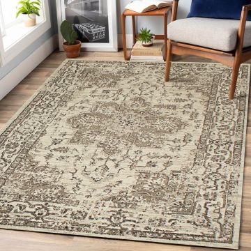 Rugsville Charli Ivory Oriental Persian Carpet 5'3" x 7'8"