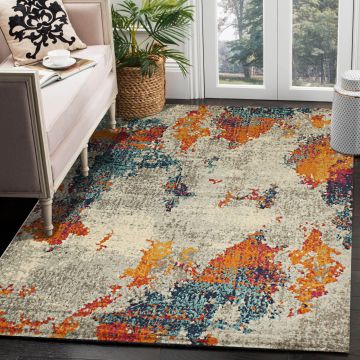 Rugsville Christine Abstract Multi Modern Carpet 5'3" x 7'1"