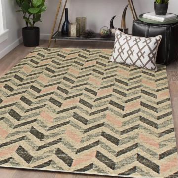 Rugsville Zaniyah Geometric Multi Modern Carpet 3'1" x 5'7"