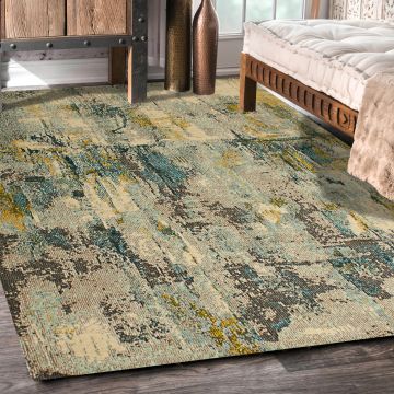 Rugsville Aviana Abstract Multi Modern Carpet 5'2" x 7'8"