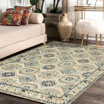 Rugsville Jaqueline Oriental Ivory Persian Carpet 5'3" x 7'2"