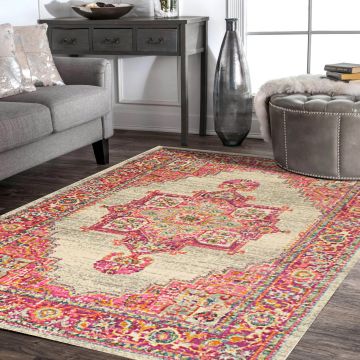 Rugsville Maryam Abstract Brown Modern Carpet 5'3" x 7'7"