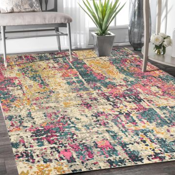 Rugsville Sonia Abstract Multi Modern Carpet 5'3" x 7'8"