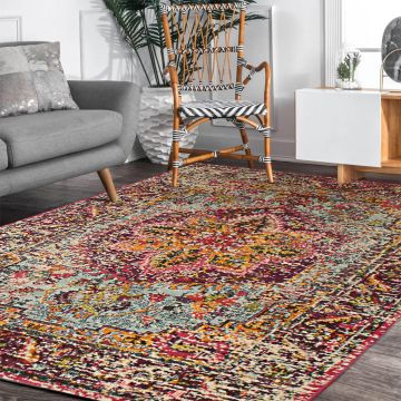 Rugsville Leia Oriental Red Persian Carpet 5'4" x 7'9"