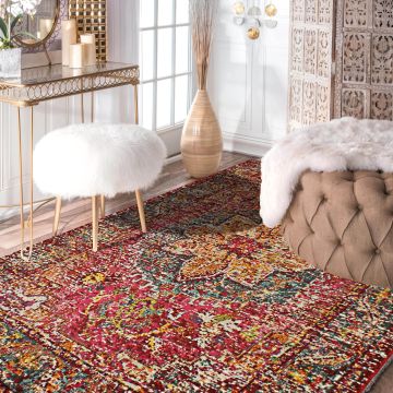 Rugsville Deanna Oriental Red Persian Carpet 5'3" x 7'9"