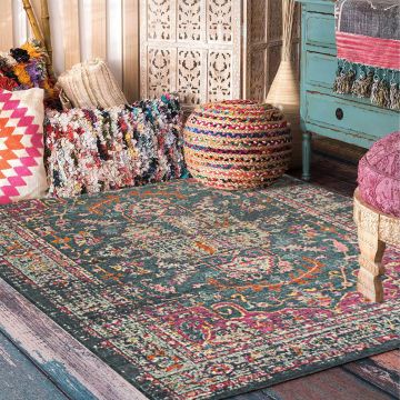 Rugsville Paloma Oriental Blue Persian Carpet 5'3" x 7'8"