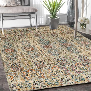 Rugsville Hana Floral Multi Persian Carpet 5'3" x 7'8"