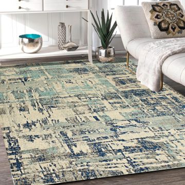 Rugsville Judith Abstract Multi Modern Carpet 5'3" x 7'2"