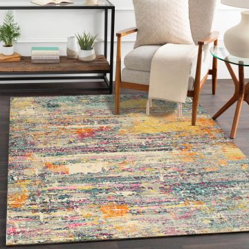 Rugsville Kinsey Abstract Multi Modern Carpet 5'3" x 7'9"