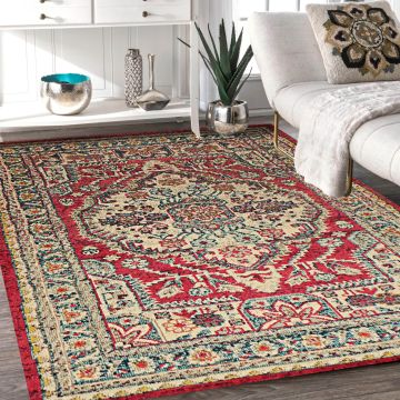 Rugsville Averi Oriental Pink Persian Carpet 5'3" x 7'7"