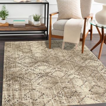 Rugsville Carlie Graphic Multi Modern Carpet 5'3" x 7'8"