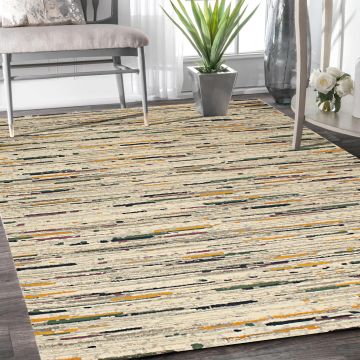 Rugsville Marisa Graphic Multi Modern Carpet 5'3" x 7'6"
