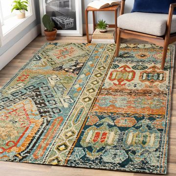 Rugsville Cailyn Bohemian Multi Southwestern Carpet 5'2" x 7'8"
