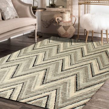 Rugsville Yoselin Chevron Multi Modern Carpet 5'3" x 7'1"