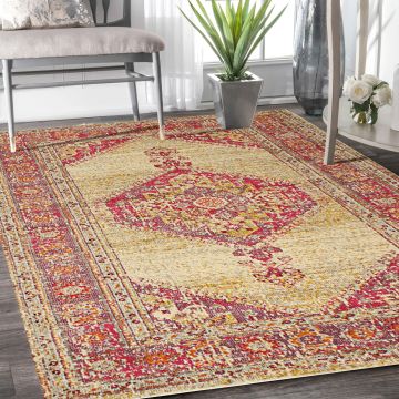 Rugsville Aubrianna Oriental Red Persian Carpet 5'2" x 7'8"