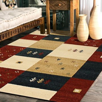 Rugsville Maritza Patchwork Multi Modern Carpet 5'4" x 7'7"