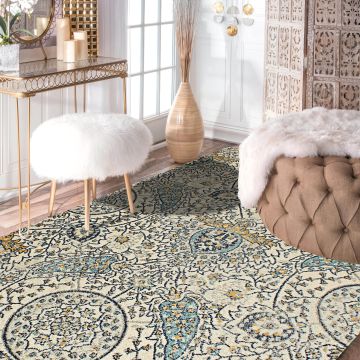 Rugsville Cheyanne Floral Multi Transitional Carpet 5'3" x 7'9"