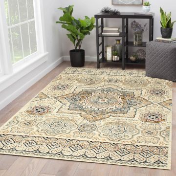 Rugsville Esperanza Oriental Ivory Persian Carpet 5'3" x 7'8"