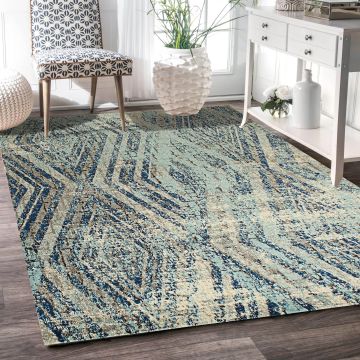Rugsville Nova Graphic Multi Modern Carpet 5'3" x 7'1"