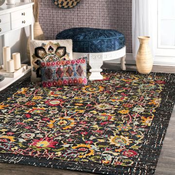 Rugsville Sanaa Floral Multi Persian Carpet 5'3" x 7'7"