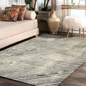 Rugsville Rory Abstract Gray Modern Carpet 5'3" x 7'6"