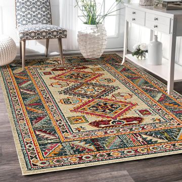Rugsville Belen Oriental Multi Persian Carpet 5'3" x 7'7"