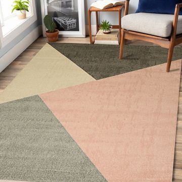Rugsville Shania Geometric Multi Modern Carpet 5'2" x 7'7"