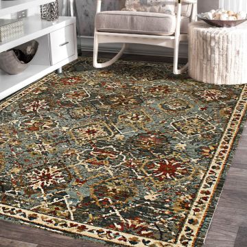 Rugsville Shaniya Oriental Gray Persian Carpet 5'3" x 7'7"