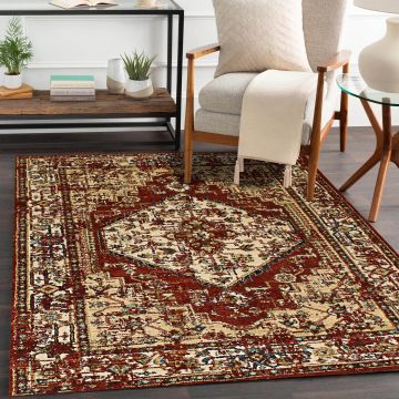 Rugsville Kaelynn Oriental Red Persian Carpet 5'4" x 7'7"