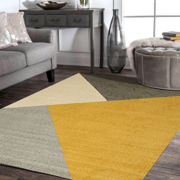 Rugsville Janet Geometric Multi Modern Carpet 5'3" x 7'7"