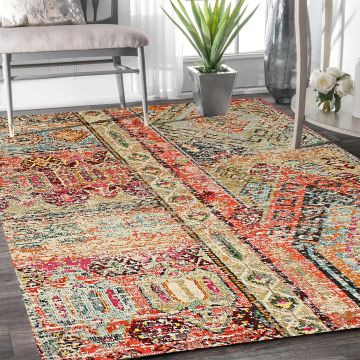 Rugsville Aleigha Bohemian Multi Tribal Carpet 5'4" x 7'8"
