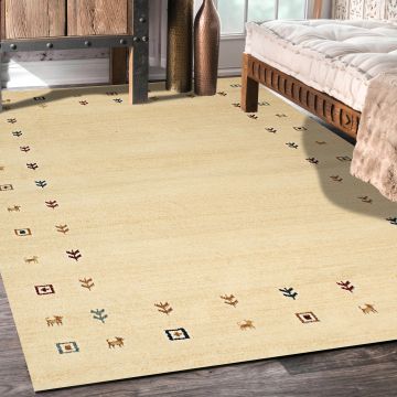 Rugsville Juniper Graphic Ivory Modern Carpet 5'3" x 7'1"