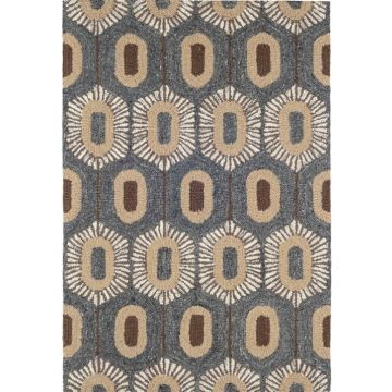 Hews Texutured Grey Handmade Wool Carpet 