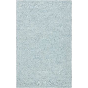  GRASSLOOP Aqua Modern Handmade Wool Carpet 