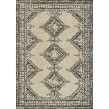 Anatito Anati10 Charcoal Wool Handmade Carpet 5'3" x 7'6"