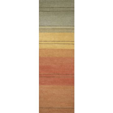 Fade Appricot Modern Sunset2  Handmade Wool Carpet 