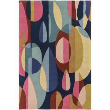 Weston Grabble Abstract Multi Handmade Wool Carpet 