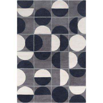 Bellamy Cardom Modern Grey Handmade Wool Carpet 