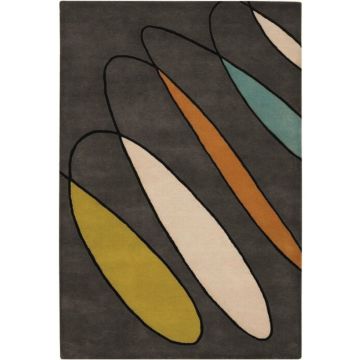 Harlow Brasso Abstract Modern Multi Handmade Wool Carpet 